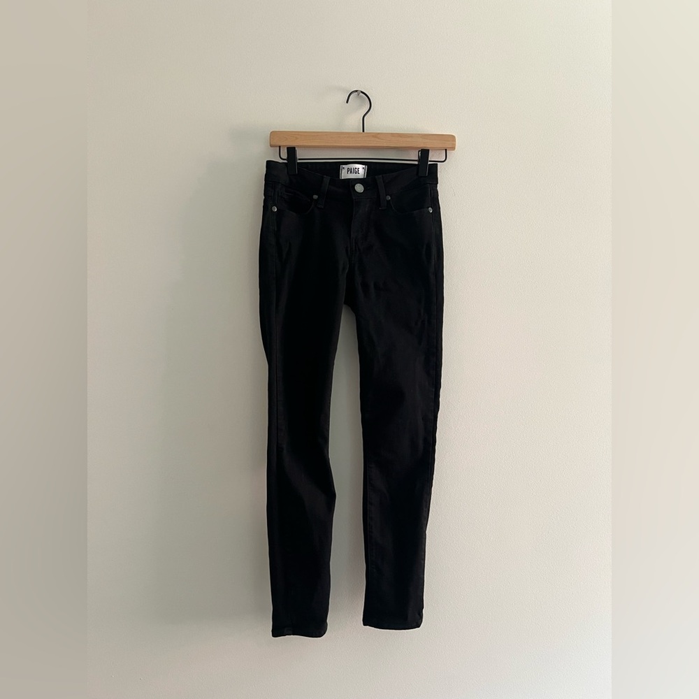 Paige Verdugo Crop Black Skinny Jeans Women’s Size 24